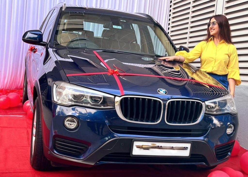 Ashnoor Kaur bmw x3 luxury car bought on her 18th birthday