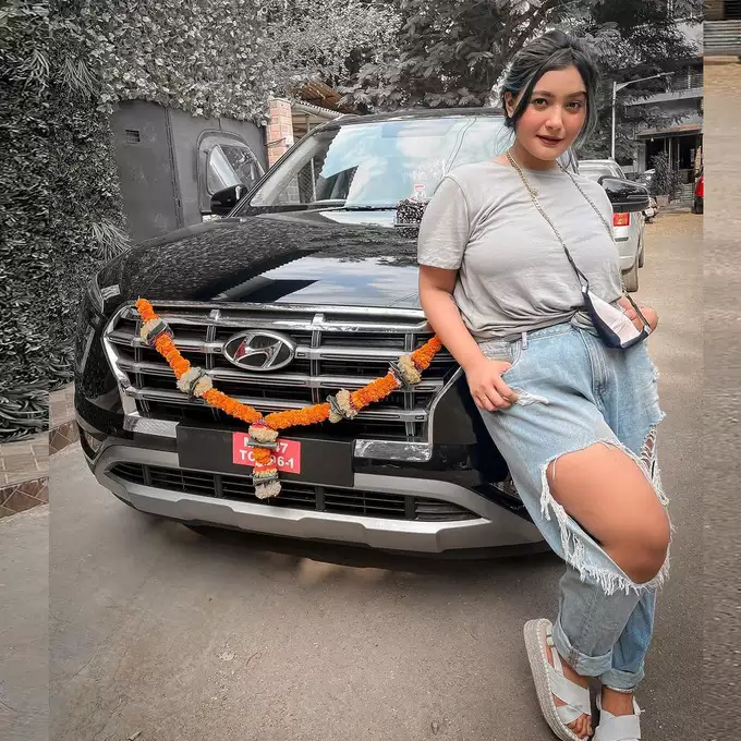 Aashika Bhatia bought Hyundai Creta in April 2021.