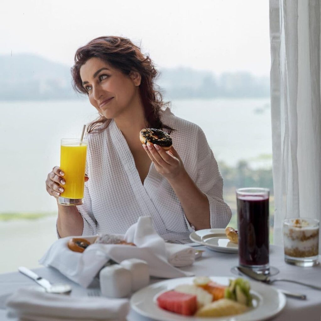 Tisca Chopra enjoying vacation at luxurious hotel