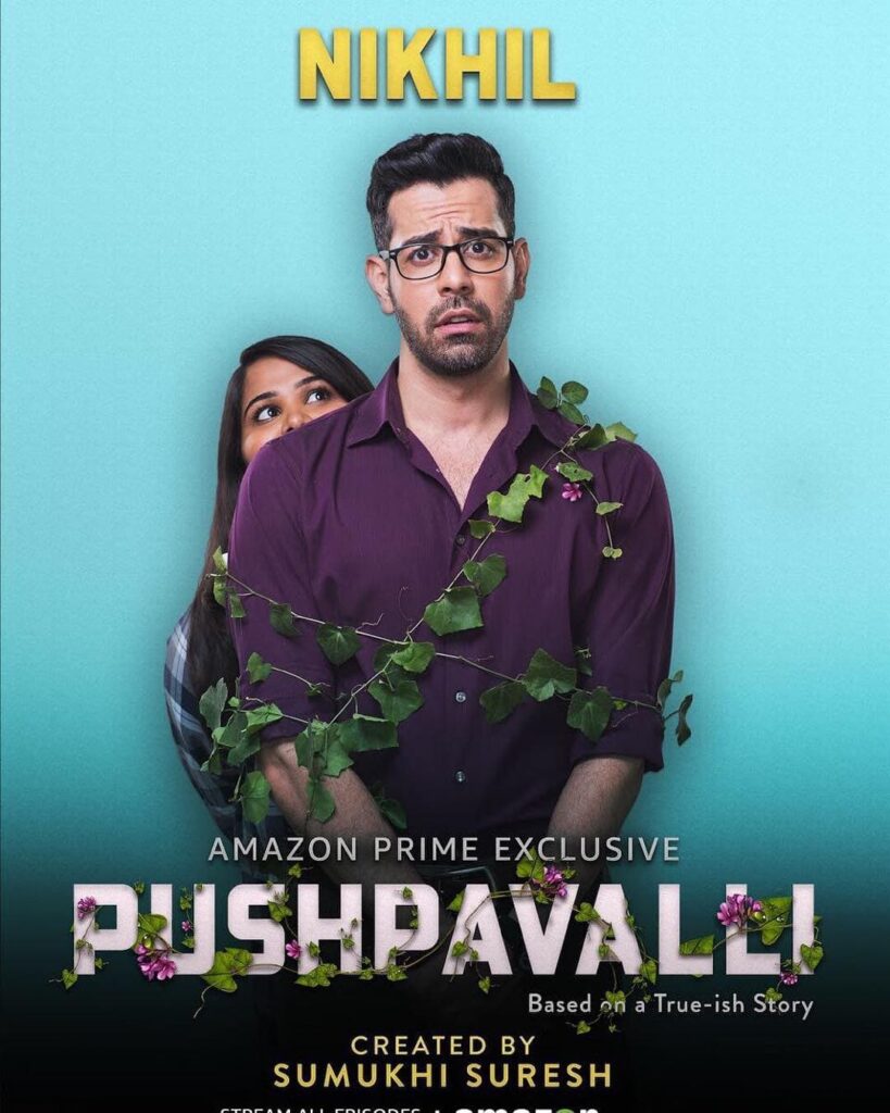 Manish Anand as Nikhil in Pushpavalli