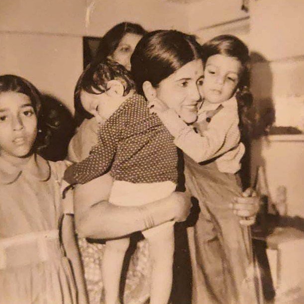 Amit Sial with his Mother