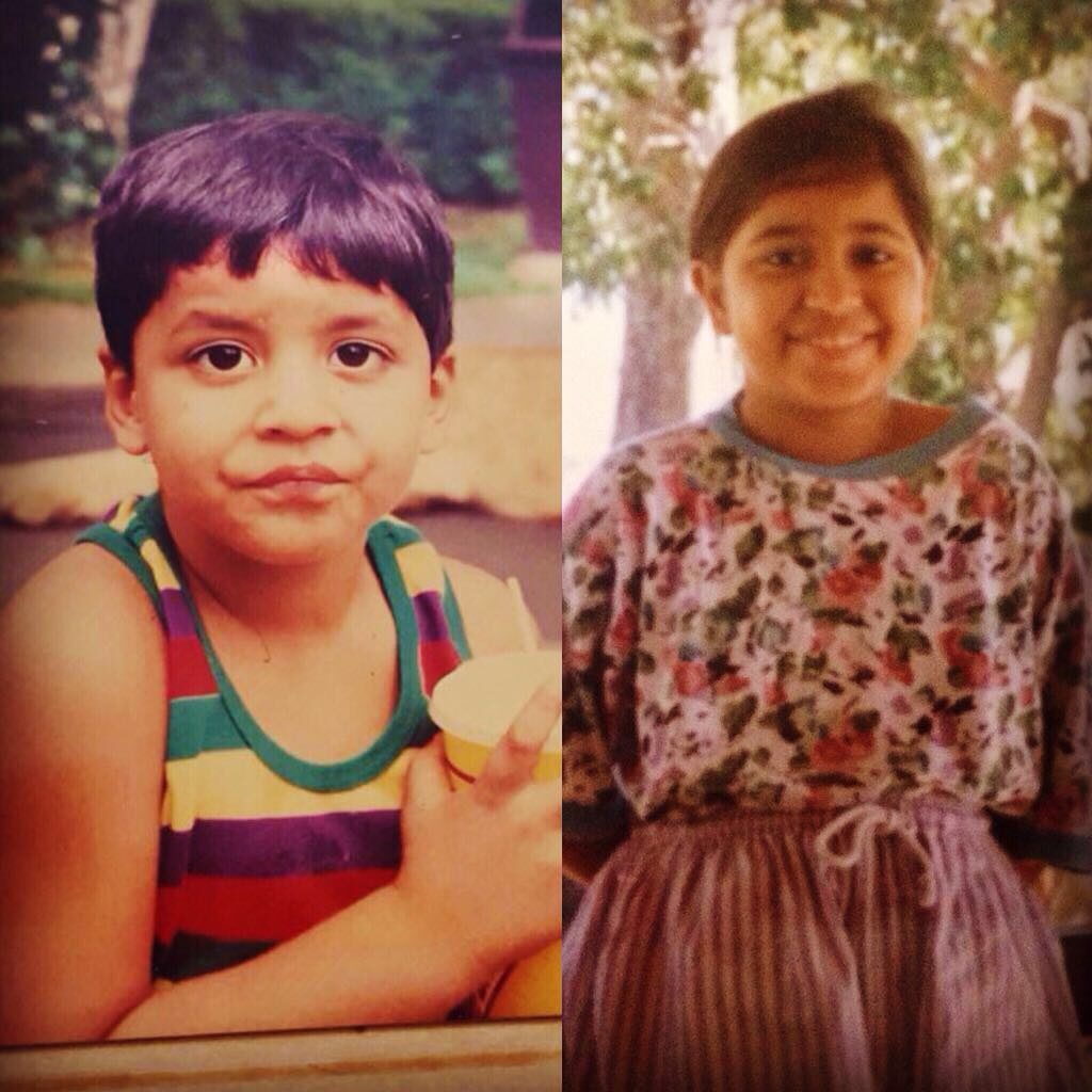 Chaitanya and Shweta Tripathi Childhood Pics