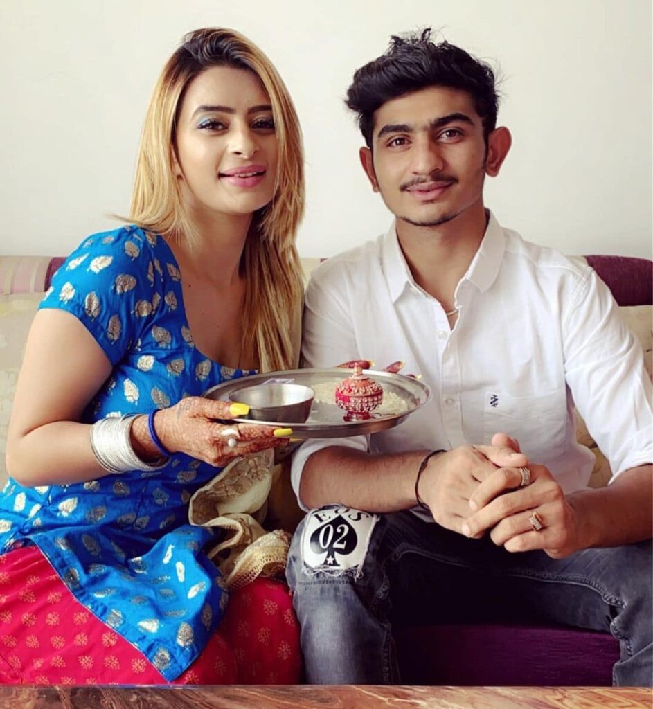 Ankita Dave with her younger Brother Gautam Dave