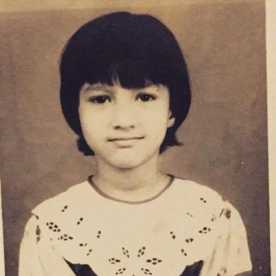 Gauhar Khan Childhood Picture