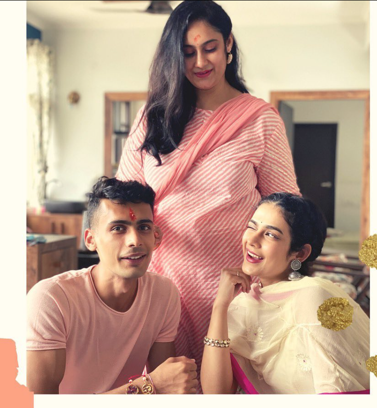 Aakanksha with Sister and Brother