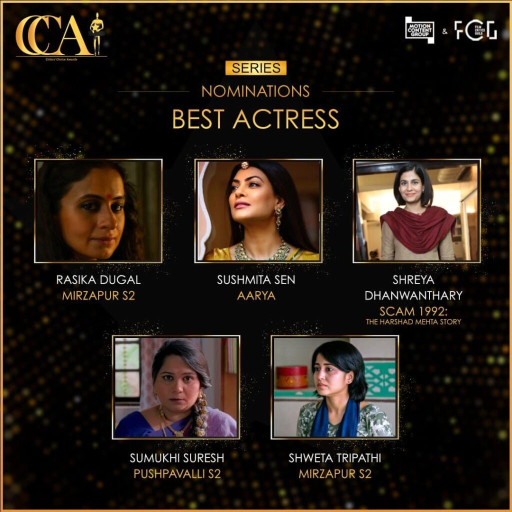 Shweta Tripathi Nominated and Won awards