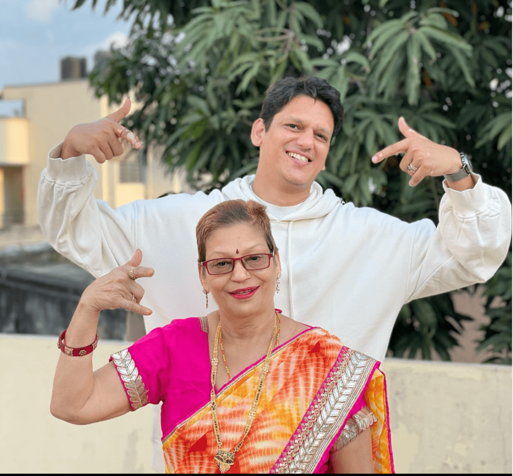 Vijay Varma with his mother 'Kanta Varma'