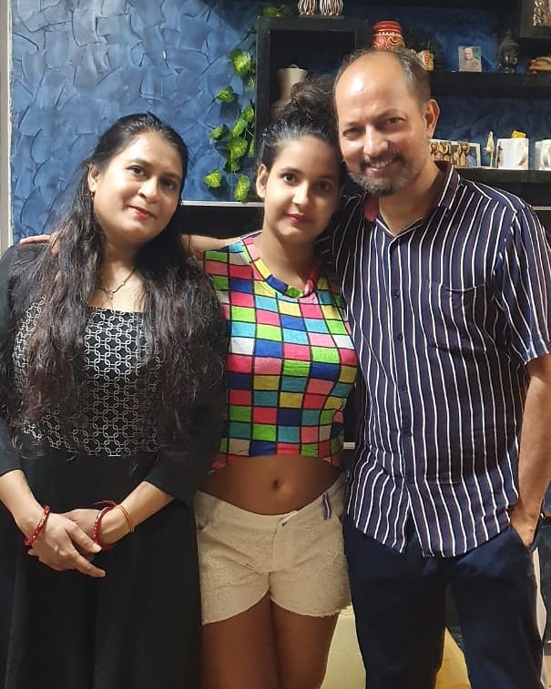 Ridhima Tiwari with her Mother and Father