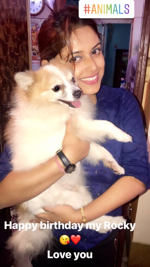 Sneha Paul Pet Dog called Rocky