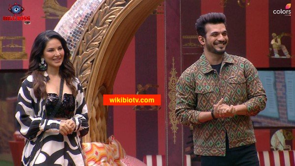 Arjun and Sunny leone in Bigg Boss 16 to promote Mtv Splitsvilla 14