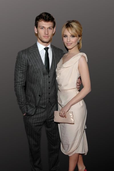 Alex Pettyfer with girlfriend Dianna Agron