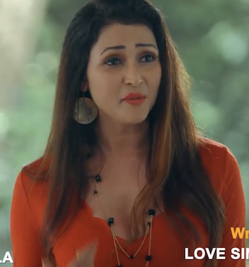 Neeta sharma as Natasha in Ullu web series I love you part 1