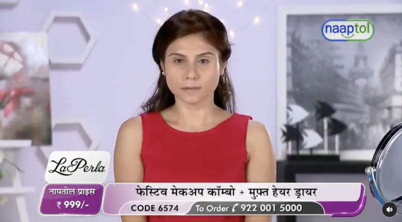 Taniya chatterjee in la perla tv advertisment on Naaptol