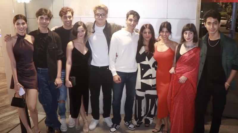 The Archies Movie Cast (Netflix), Actors, Roles, Release Date, Trailer 1 The Archies Movie Full Star cast together after party picture - Wikibiotv.com