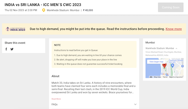 ICC Cricket World Cup 2023: Schedule, Teams, Venues, Matches, Time Table, Tickets 2 ICC World Cup ticket price in India.
