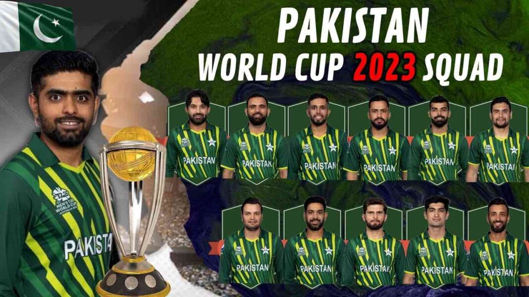 Pakistan Cricket world cup squad, schedule, warm up matches, group stage matches 2023