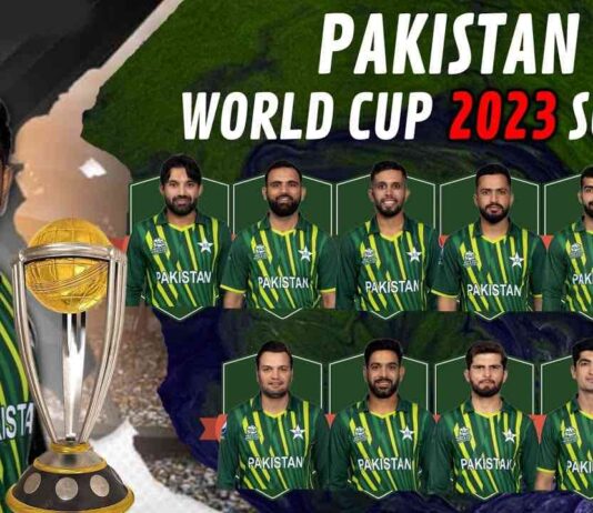 Pakistan Cricket world cup squad, schedule, warm up matches, group stage matches 2023