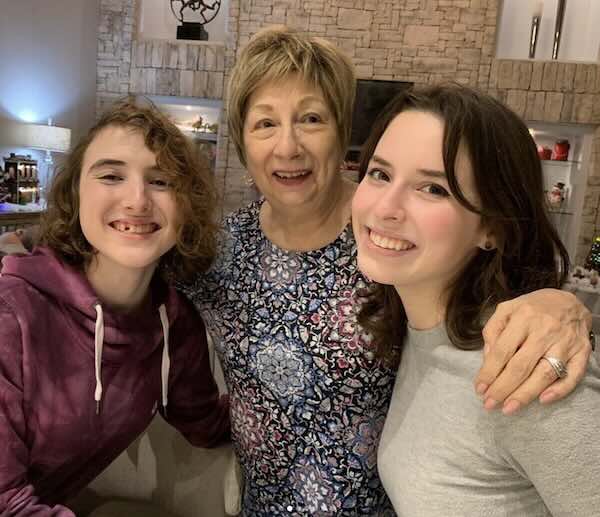 Mike Gabler's mother with her grandkids.