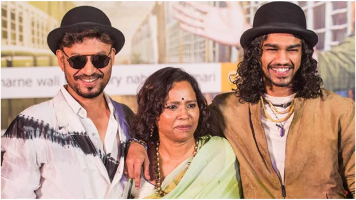 Babil Khan with his father and mother