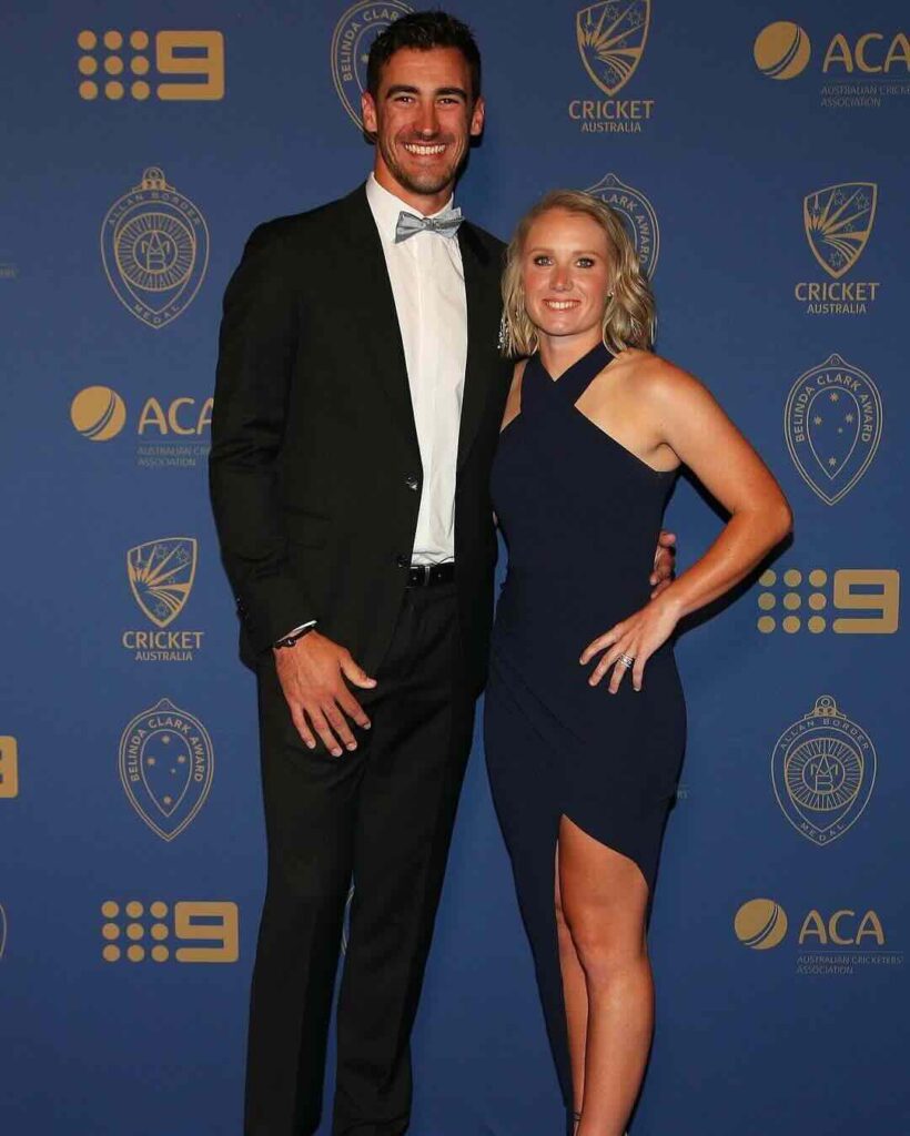 Alyssa Jean Healy with boyfriend cum husband Mitchell Starc