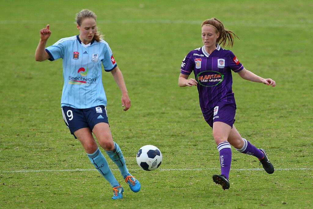 Ellyse Perry photo captured while playing football