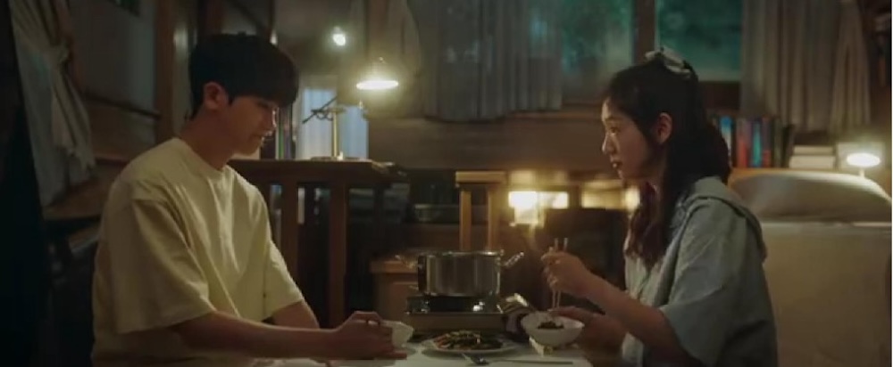 Episode 11 Scene - Official beginning of Yeo Jeong-Woo and Ha-Neul's relationship and having a meal together
