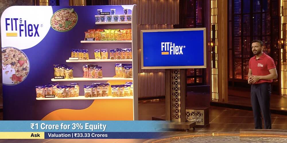 Fit and Flex asked 1 crore rupees in exchange of 3% equity in his company