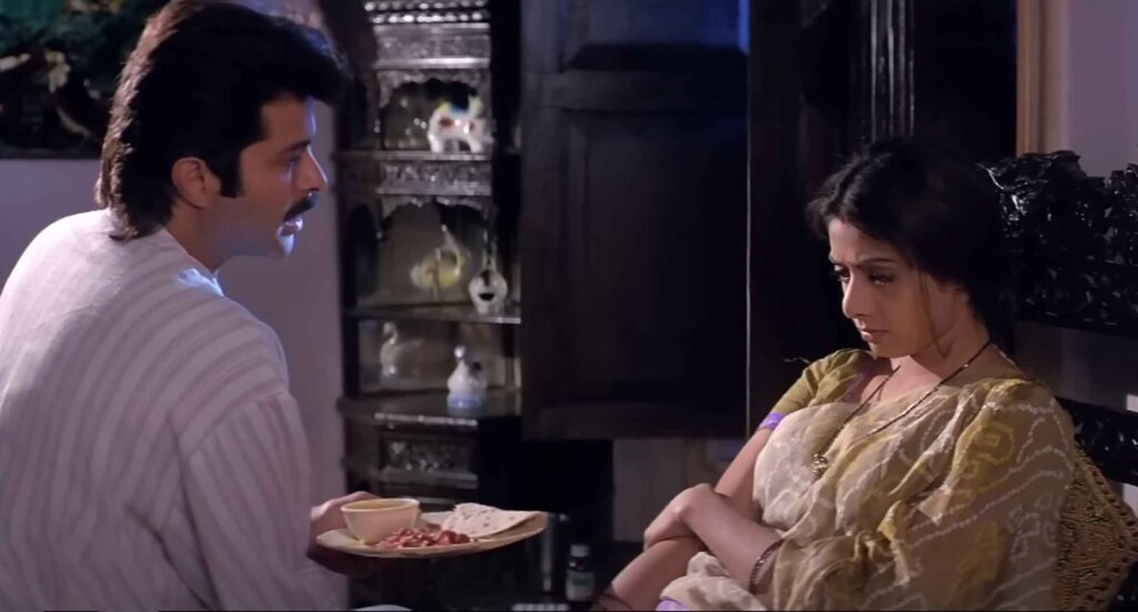 Judai Movie Scene - Anil Kapoor Sandwiched between his wives