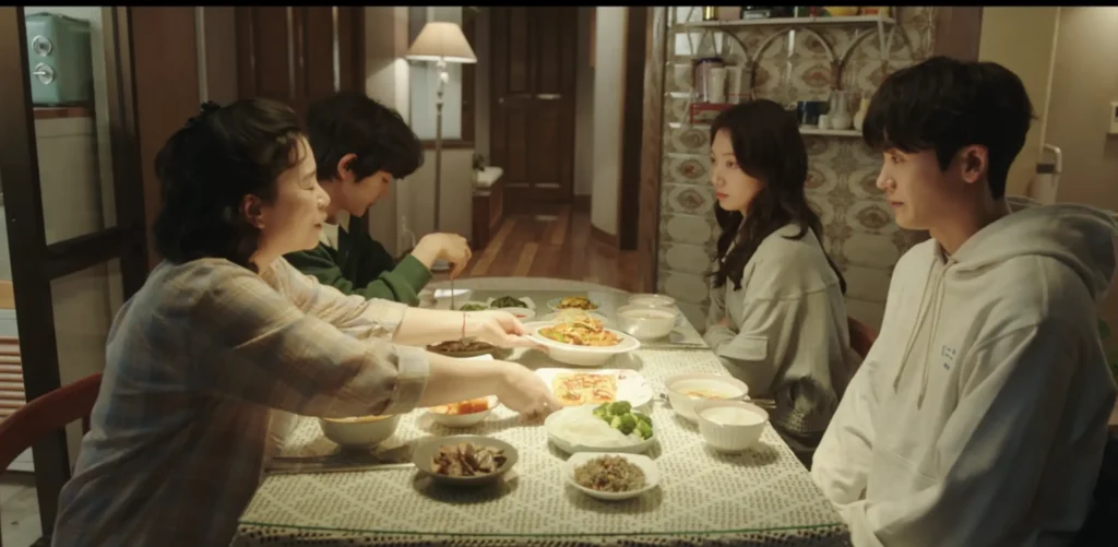 Episode 3 Scene - Nam Ha-Neul's family offers Jeong-woo food and a spare room to stay