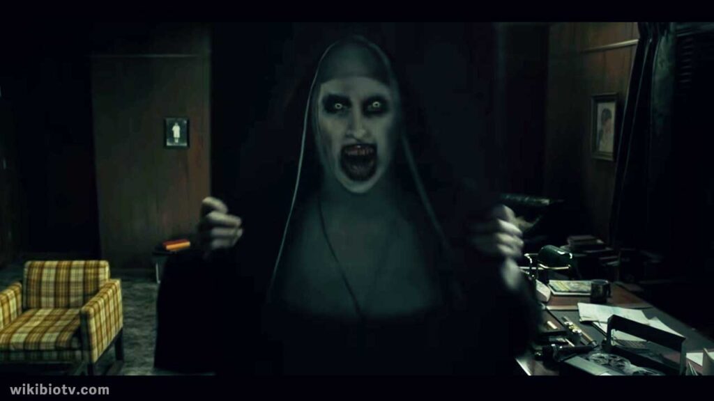 creepy Nun scene from conjuring 2