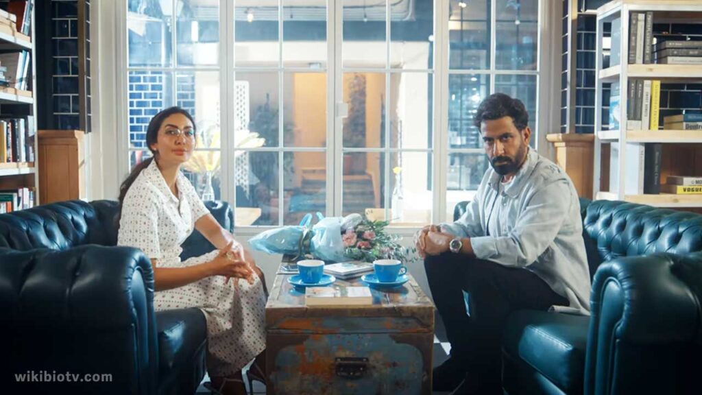The scene from Netflix movie 'Honeymoonish' where Hamad and Noor meet